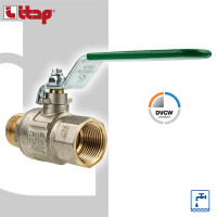 ITAP Trinkwasser-Kugelhahn GREEN Typ 377 - IG x AG 1/4 Zoll (DN 8) Stahlhebel lang, PN 50