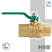 UNIWATER Trinkwasser-Kugelhahn mit Stahlhebel beids .Innengewinde Rp 1/2 Zoll (DN 15), Typ 1449