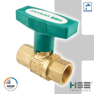 UNIWATER Trinkwasser-Kugelhahn mit ISO-T-Griff...