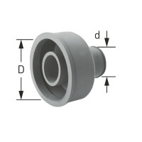 STEDO Unitasmanschette für WC mit Ø 48 mm (D) x Ø 28-30 mm (d)