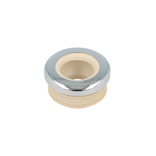 STEDO WC-Spülrohrverbinder Ø 48 mm für WCs bis Bj. 1978 weiß, mit Rosette