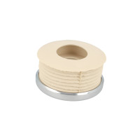STEDO Euro WC-Spülrohrverbinder Ø 55 mm für Druckspülrohr weiß, mit Rosette