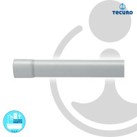 tecuro Spülrohrverlängerung Ø 28 mm für WC-Druckspüler - Kunststoff weiß 250 mm