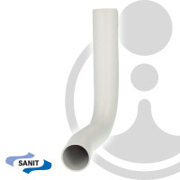 SANIT Spülbogen - 40 mm links versetzt - für WC-Spülkasten - PVC weiß