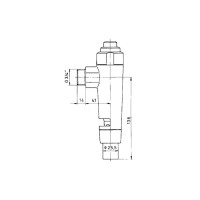 BENKISER WC-Druckspüler 8803001 Twinmmat 3/4 Zoll 26/28 mm