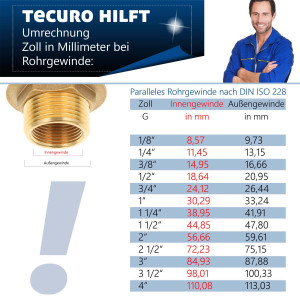 tecuro Muffe - Schweißmuffe Edelstahl V4A (AISI 316), IG - verschiedene Größen