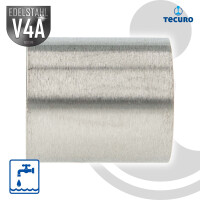 tecuro Muffe - Schweißmuffe Edelstahl V4A (AISI 316), IG 1 Zoll