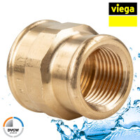 Viega Rotguss Reduziermuffe IG/IG - 2 1/2 x 2 Zoll Typ 3240