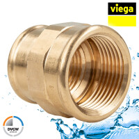 Viega Rotguss Reduziermuffe IG/IG - 2 1/2 x 2 Zoll Typ 3240