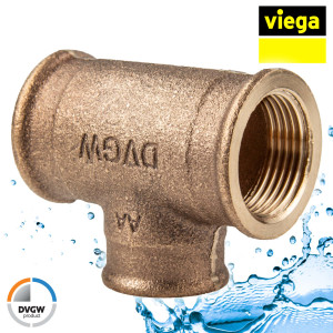 Viega Rotguss T-Stück IG/IG/IG 3/4 x 1/2 x 3/4 Zoll - Typ 3130