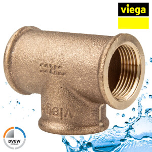 Viega Rotguss T-Stück IG/IG/IG 2 Zoll - Typ 3130