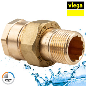 Viega Rotguss Verschraubung AG/IG 3/4 Zoll - Typ 3331 - flachdichtend