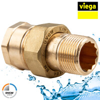 Viega Rotguss Verschraubung AG/IG 3/4 Zoll - Typ 3331 - flachdichtend
