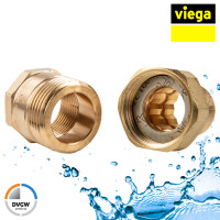 Viega Rotguss Verschraubung AG/IG 1 Zoll - Typ 3331 - flachdichtend