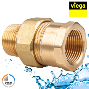 Viega Rotguss Verschraubung AG/IG 1 Zoll - Typ 3341 -...