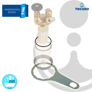 tecuro Ölfilterschlüssel für Heizölfilter-Verschraubung  3/8 & 1/2 Zoll passend zu Afriso und Oventrop