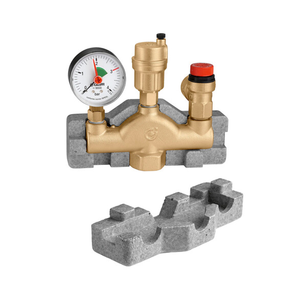Caleffi 302631 Kesselsicherheitsgruppe bis 50kW - 3 bar SV, mit Isolierung