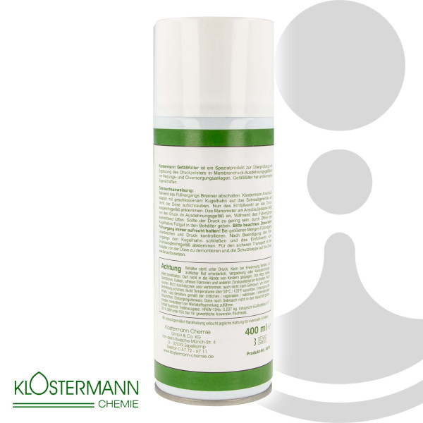 Gefäßfüller (brennbar) 400 Ml - Klostermann Chemie 9905, Für Membran-, 12,95