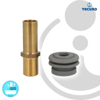 tecuro Urinal-Verbinder für UP 33-35 mm, Ø 19  mm Anschlussstutzen MS