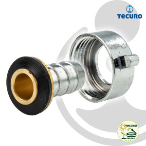 tecuro 2/3 Schlauchverschraubung Messing verchromt, schwere Bauform - verschiedene Größen