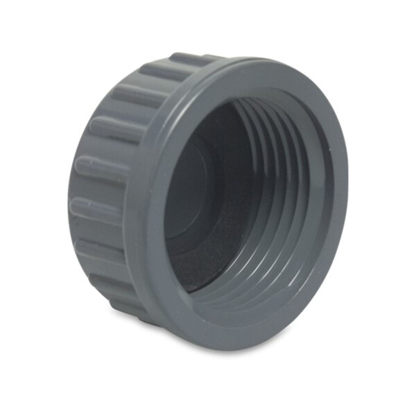 Profec Gewindekappe PVC-U, 1/2 Zoll IG, 10 bar, grau