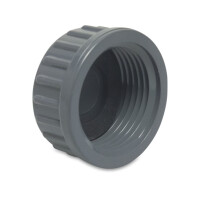 Profec Gewindekappe PVC-U, 3/4 Zoll IG, 10 bar, grau
