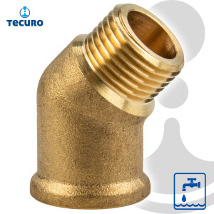 tecuro Winkel 45° Innengewinde Rp x...