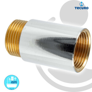 tecuro Hahnverlängerung 3/4 Zoll (DN 20) x 65 mm -...