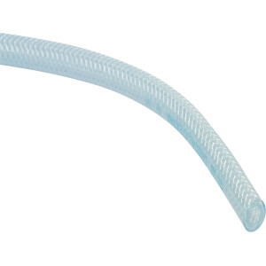 PVC-Schlauch mit Textileinlage, Transparent - 3/8 Zoll:...