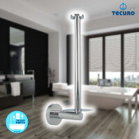 tecuro Serie 8000 Reserverollenhalter für 2 Ersatzrollen - Messing verchromt