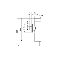 SCHELL WC-Druckspüler 022470699 SCHELLOMAT Basic 3/4 Zoll/DN 20 -  26/28 mm
