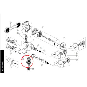 Ideal Standard Kartusche G3/4, mit Membrane und TR-Gewinde A961094NU