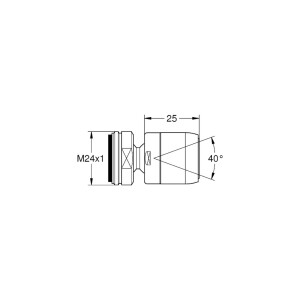 GROHE 13915000 Mousseur M24x1 mit Kugelgelenk für...