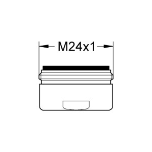GROHE 13929000 Mousseur Strahlregler M24 x1 für...