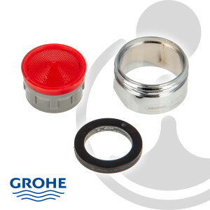 GROHE 13955000 Spar-Laminarstrahlregler M24x1 AG - verchromt - 8,3 l/min bei 3 bar