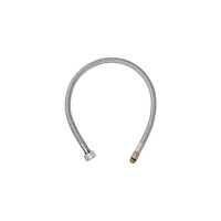 Flexibler Anschlussschlauch M10x1 Kurz – 3/8 Zoll ÜWM, 500 Mm Länge, Für Sanitärarmaturen, DN 8, Edelstahlumflechtung, DVGW-geprüft, Bis 10 Bar, -5 Bis 70 °C