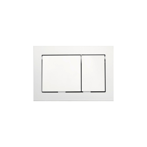 TECEbase WC-Betätigungsplatte für Zweimengentechnik, weiß, 9240700, 30,20