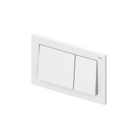 TECEbase WC-Betätigungsplatte für Zweimengentechnik, weiß, 9240700