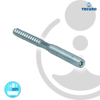 tecuro Stockschraube M 10 x 100 mm, mit Torx-Antrieb, verzinkt