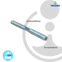tecuro Stockschraube M 10 x 100 mm, mit Torx-Antrieb, verzinkt
