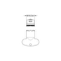 KLUDI PCA Cache Spar Luftsprudler M16,5 x1 - mit Schlüssel (Cache TT)