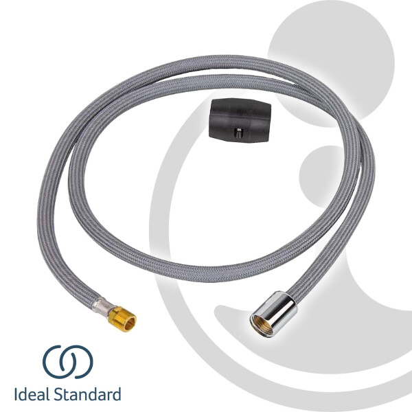 Ideal Standard Schlauch G 1/2 Zoll x M15 x1 - 100 cm, für Auszugbrause A963807NU