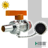 HSE Kessel-, Füll- und Entleerungsventil - KFE-Kugelhahn 1/2 Zoll  für Solaranlagen - Typ 1409
