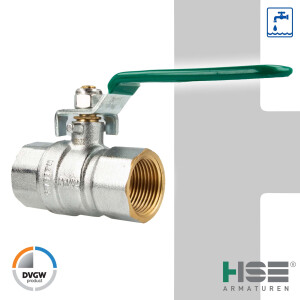 UNIWATER Trinkwasser-Kugelhahn mit Stahlhebel beids .Innengewinde Rp 3/4 Zoll (DN 20), Typ 1493
