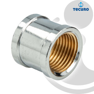 tecuro Muffe, Innengewinde Rp 3/4 Zoll (DN 20), Messing...