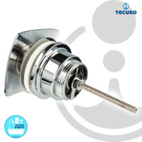 tecuro Design Ablaufventil 1 1/4 Zoll,nicht verschliessbar, für Waschbecken, MS-verchromt
