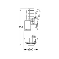 GROHE 42774000 pneumatisches Ablaufventil 2-Mengen für WE-Spülkasten Rapid/Uniset