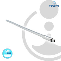 tecuro Sanitärarmaturen Anschlussrohr M10x1 lang - Ø 10 mm x 500 mm - verchromt