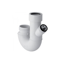 GEBERIT 252.053.11.1 Doppelkammersiphon 40 mm PP - weiss