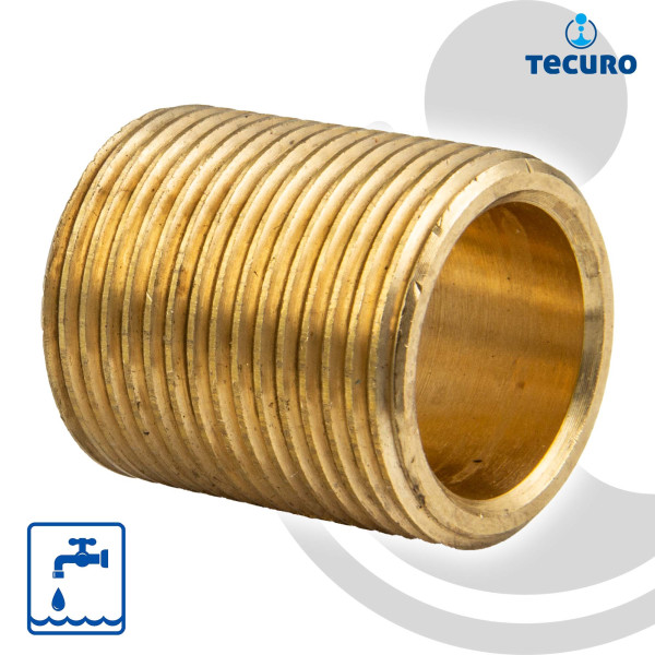 Mega Rohrnippel Gewindenippel, durchgehendes Gewinde Typ 531  